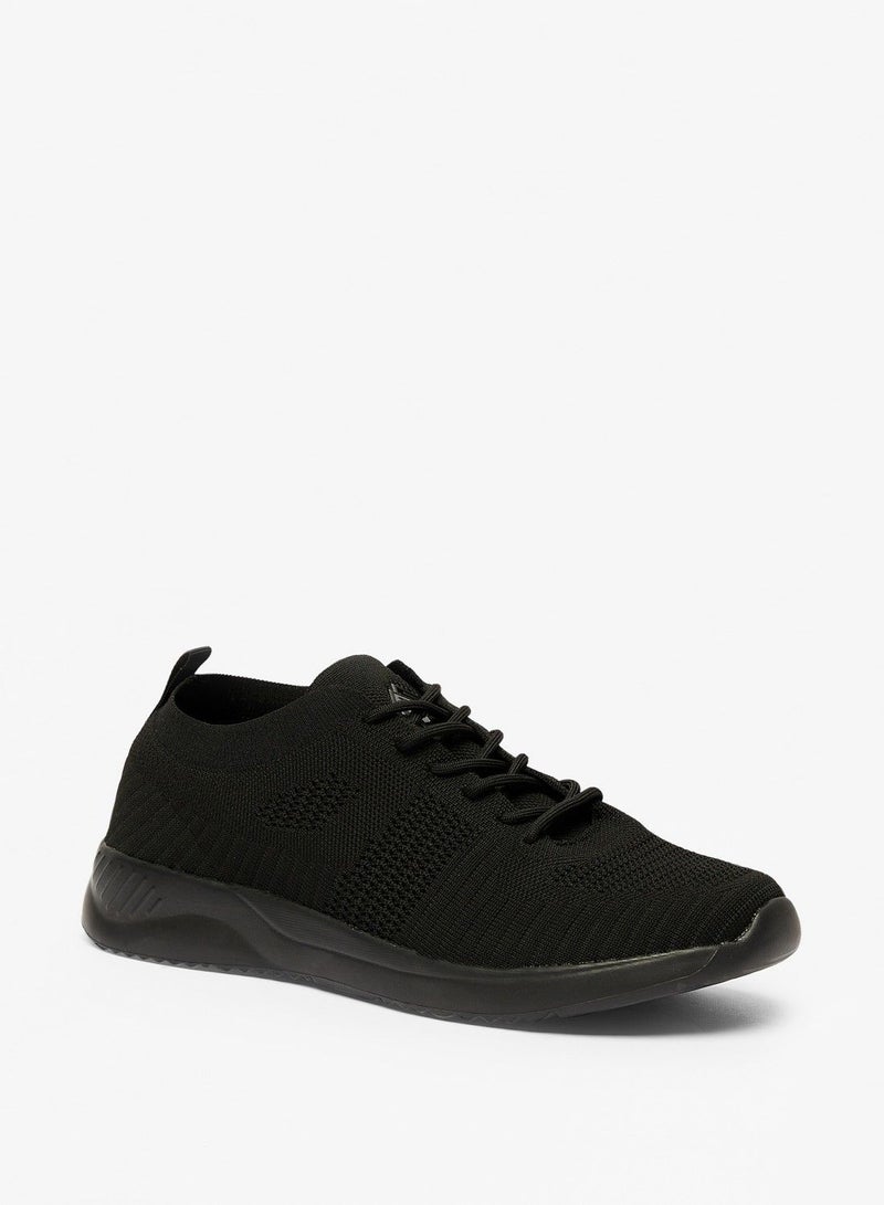 Textured Lace Up Mens' Sports Shoes