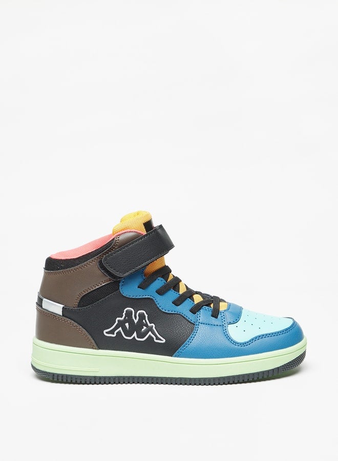 Boys Colourblocked Shoes With Hook And Loop Closure