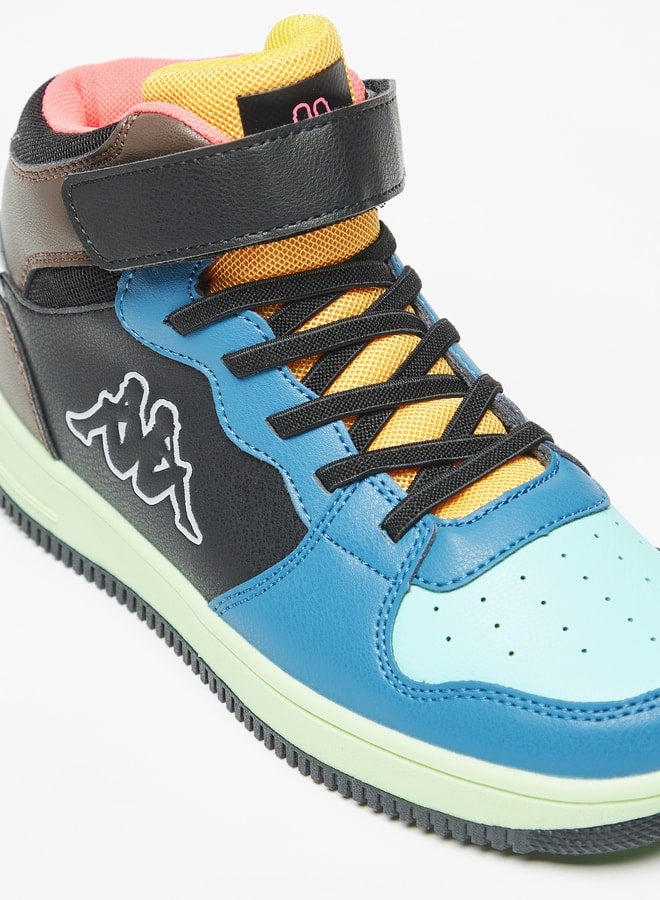 Boys Colourblocked Shoes With Hook And Loop Closure