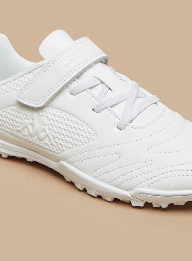 Boys' Textured Sports Shoes with Hook and Loop Closure