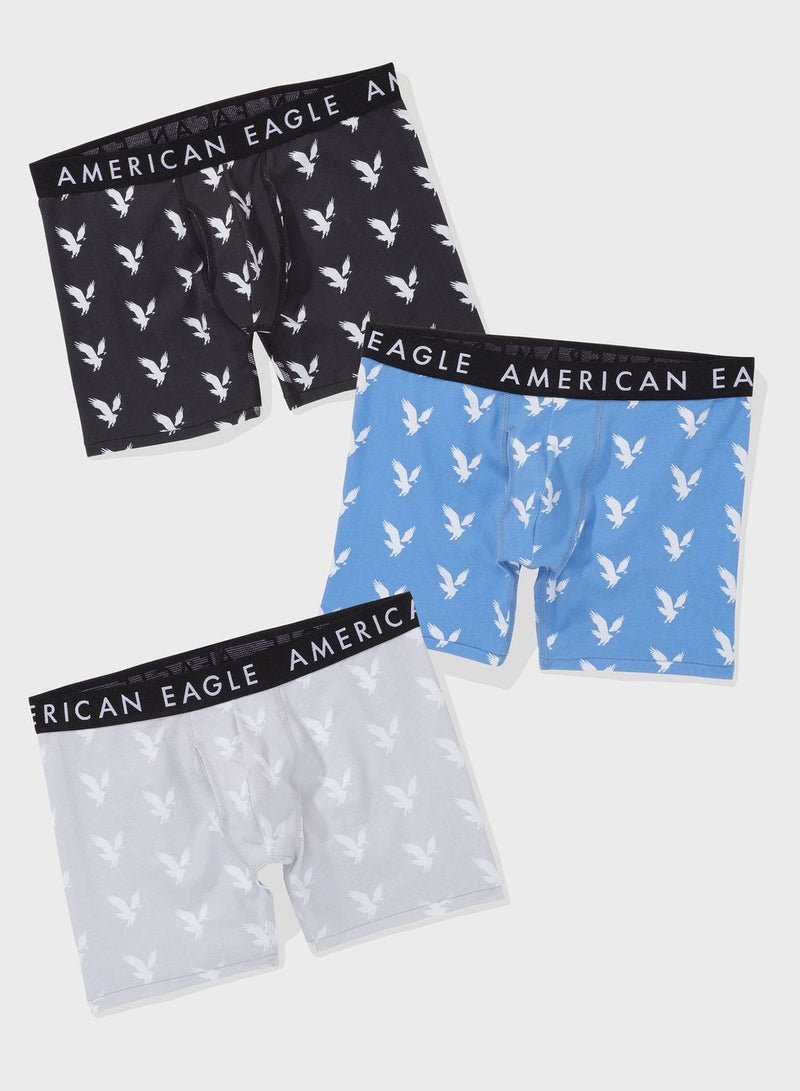 3 Pack Logo Band Trunks