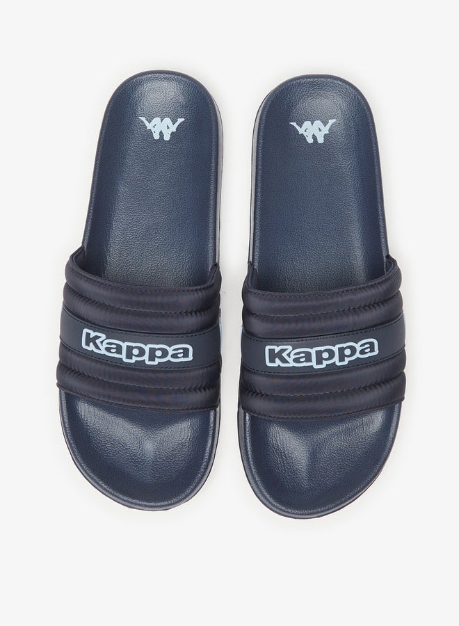Men's Logo Detail Slip-On Slide Slippers