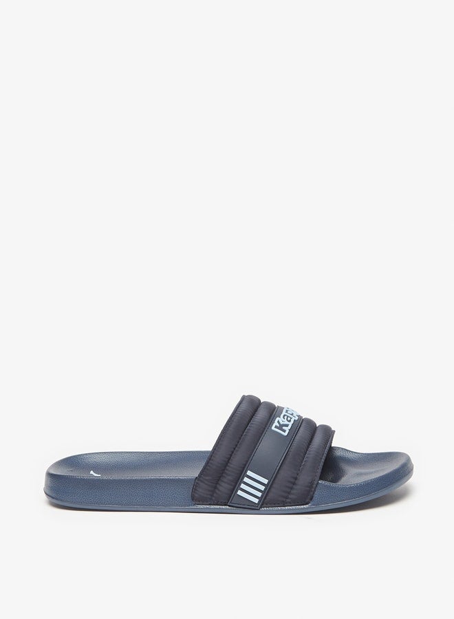 Men's Logo Detail Slip-On Slide Slippers