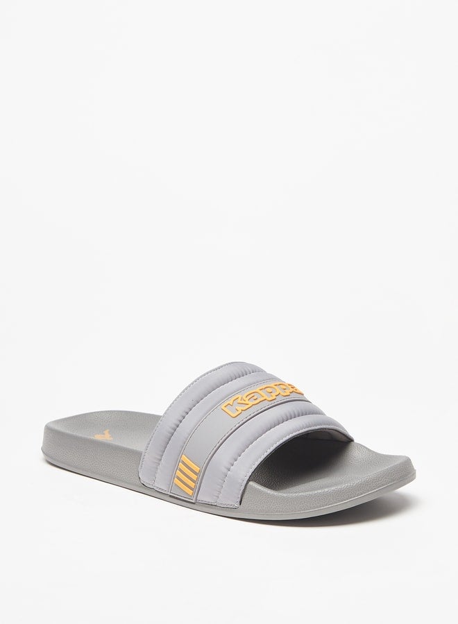 Men's Logo Detail Slip-On Slide Slippers