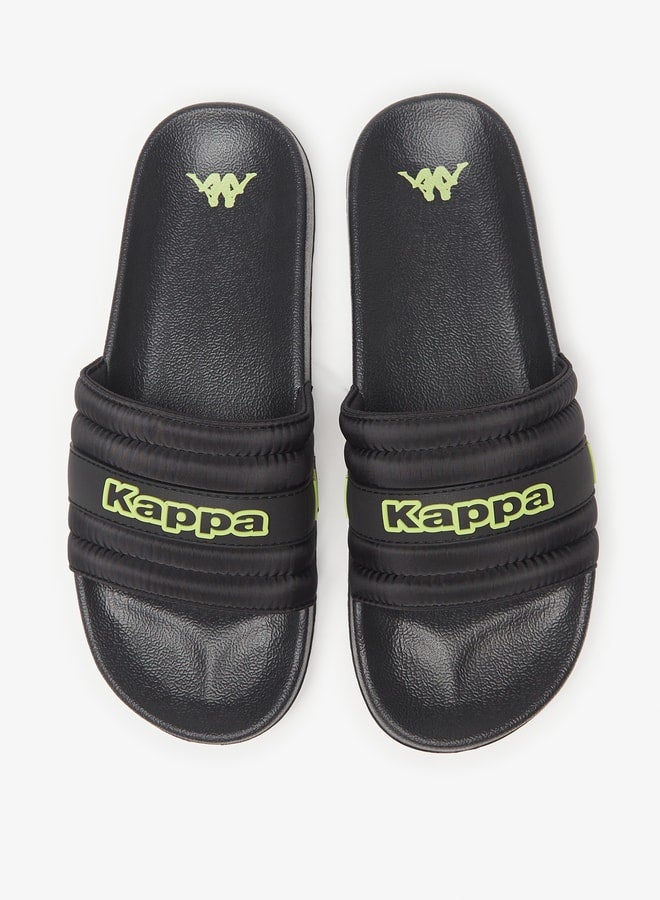 Men's Logo Detail Slip-On Slide Slippers