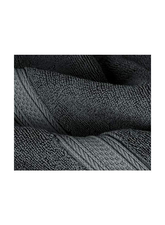 8-Piece Cotton Premium Towel Set Grey 27x54inch