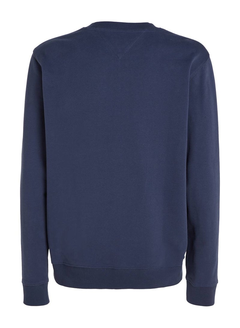 Men's Modern Logo Fleece Sweatshirt, Navy