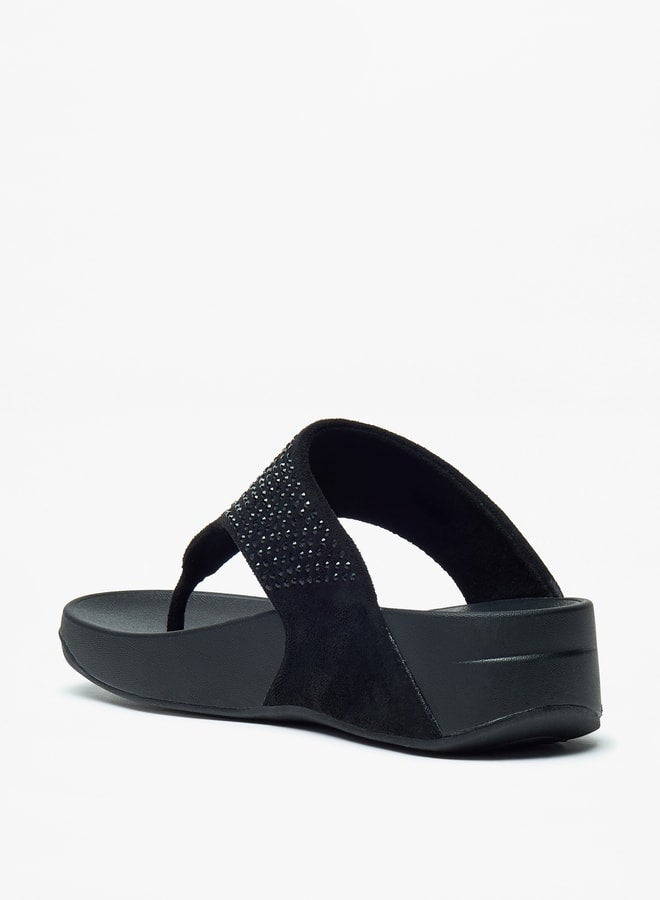 Women's Embellished Slip-On Flatform Sandals Ramadan Collection