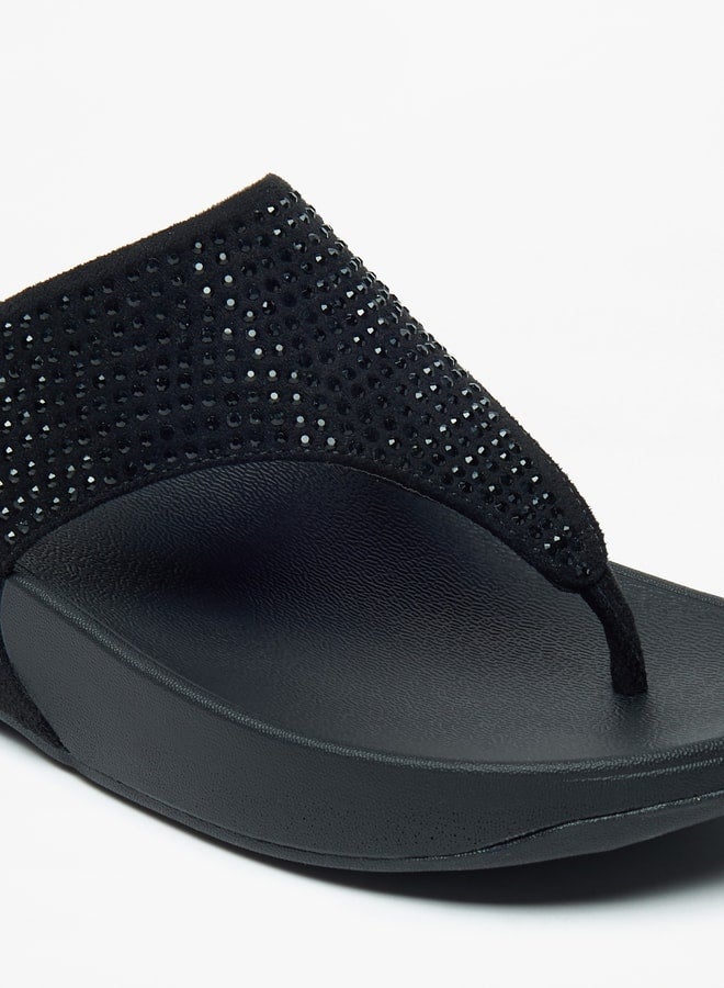 Women's Embellished Slip-On Flatform Sandals Ramadan Collection