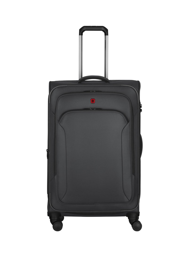 Wenger Vibrave 68cm Medium Softcase 4 Double Wheel Expandable Check-In Luggage Trolley Anthra - 612554