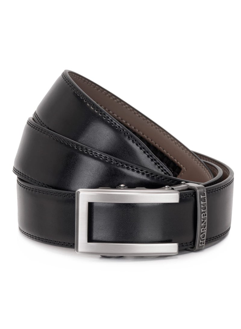 Riga Leather Belt for Men | Men’s Belt Auto lock | Formal and Casual Leather Belt