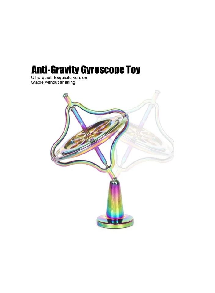 1-Piece Alloy Gyroscope Fingertip Toy,Stress Relief Anti?Gravity Decompression ToyA,Colour Colorful