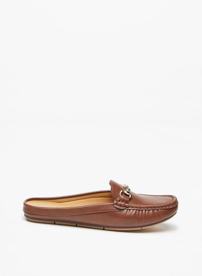 Women's Solid Slip-On Mules