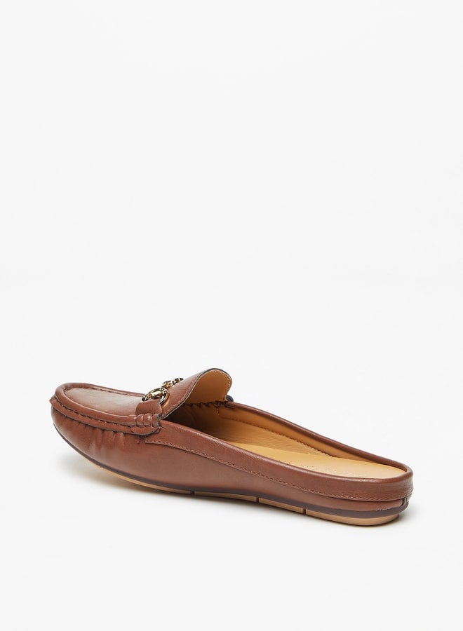 Women's Solid Slip-On Mules