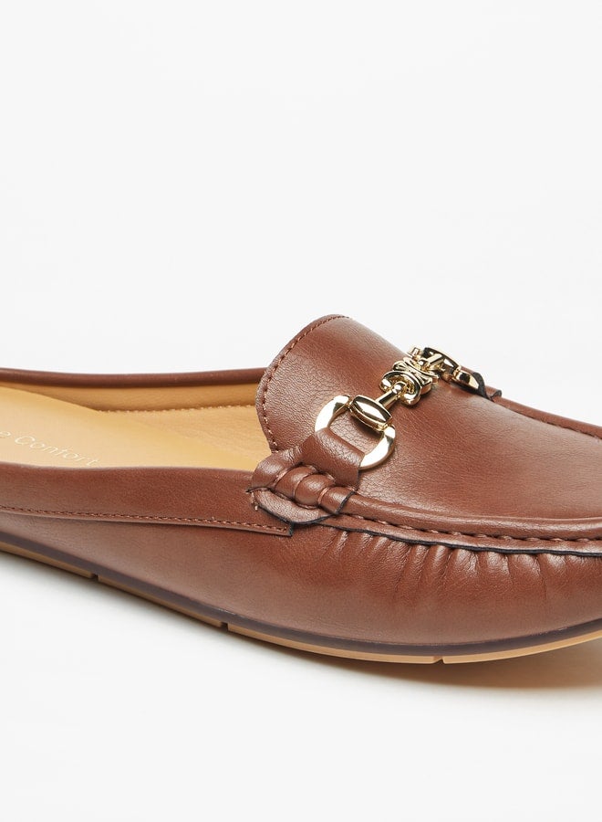 Women's Solid Slip-On Mules