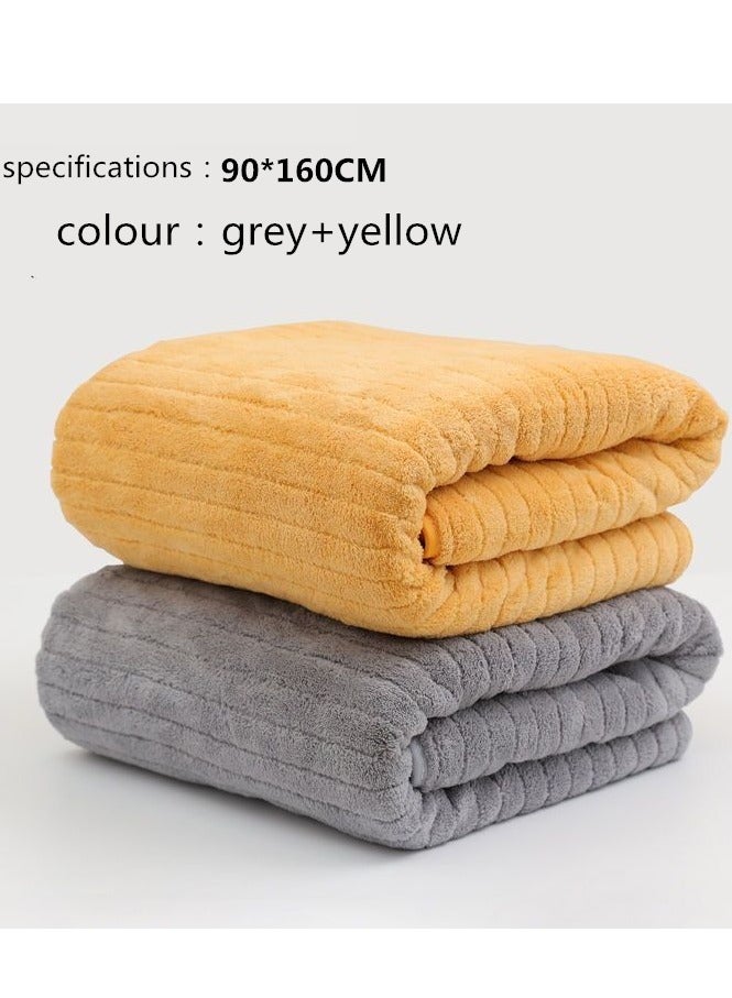 Microfiber Towel 90x160 cm 2 PCS Bath Towel Microfiber Soft, Durable and Light Weight