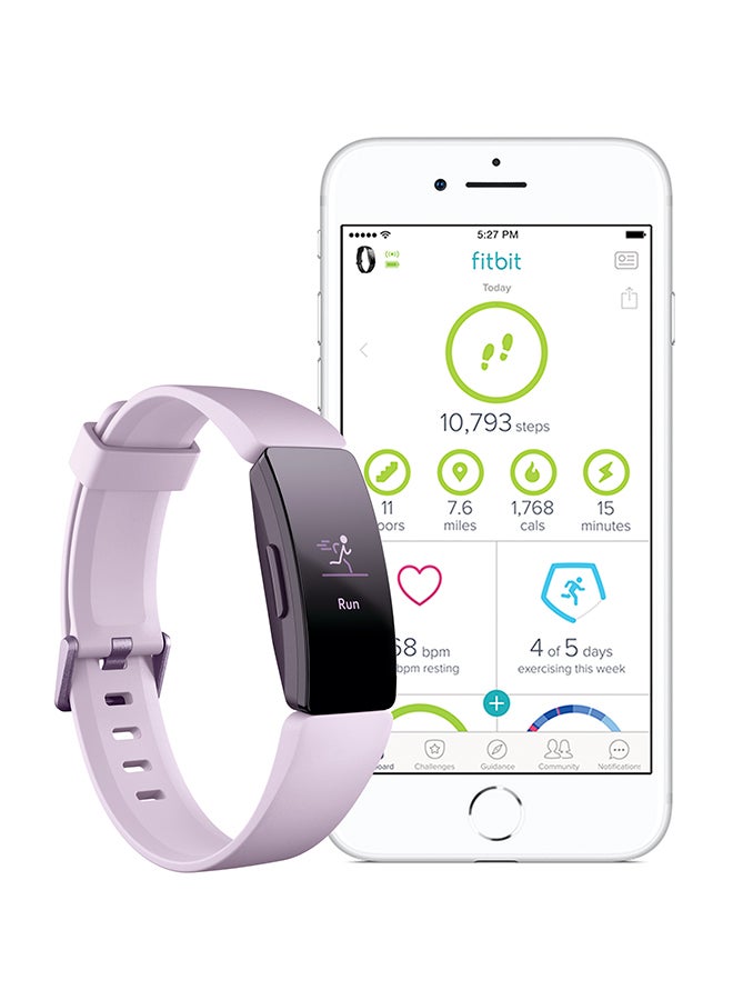 Inspire HR Swimproof Fitness Tracker Lilac