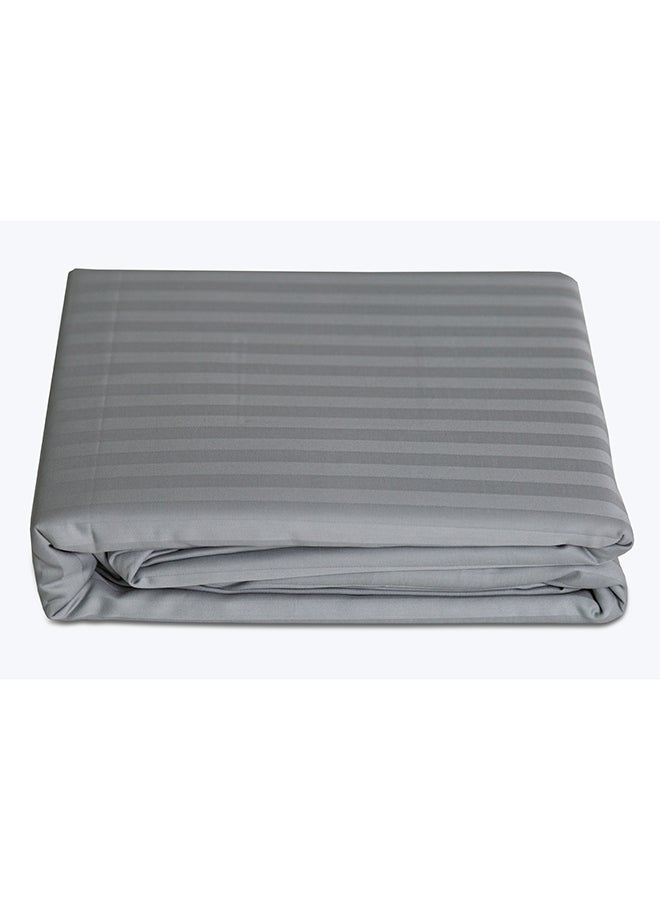 Cannon Quilt Cover King 1Pc Stripe Light Grey C