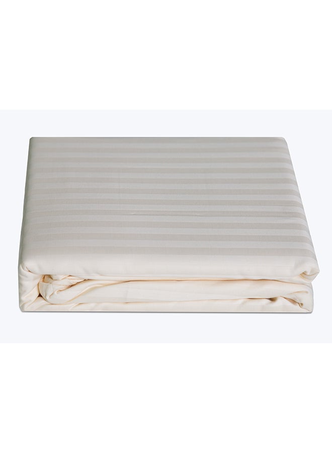 Cannon Quilt Cover King 1Pc Stripe Ivory C