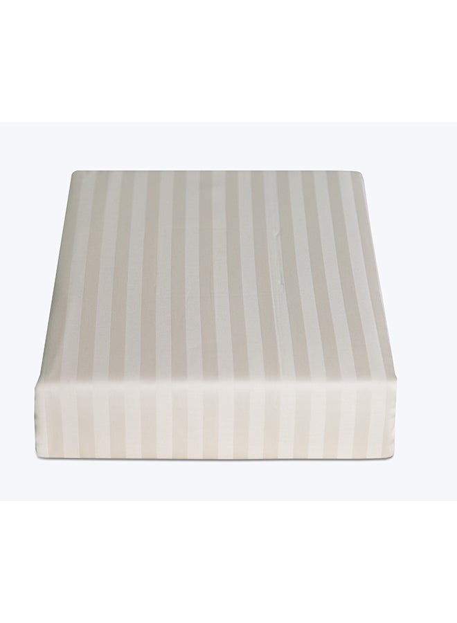 Cannon Quilt Cover King 1Pc Stripe Ivory C