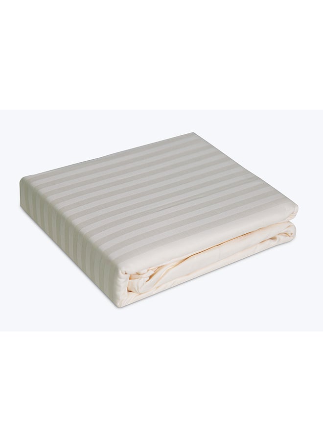 Cannon Quilt Cover King 1Pc Stripe Ivory C