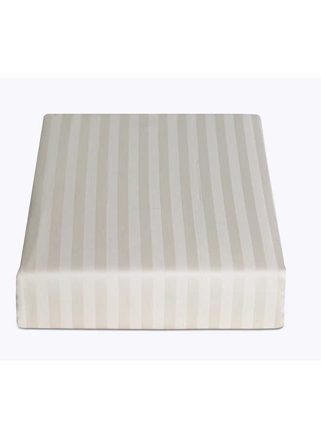 Cannon Quilt Cover Single 1Pc Stripe Ivory C