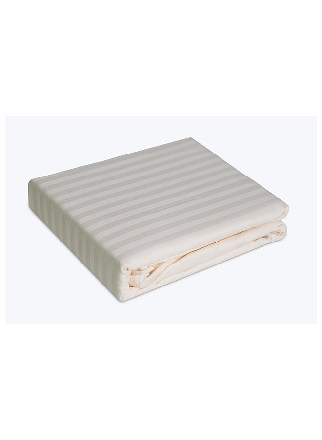 Cannon Quilt Cover Single 1Pc Stripe Ivory C