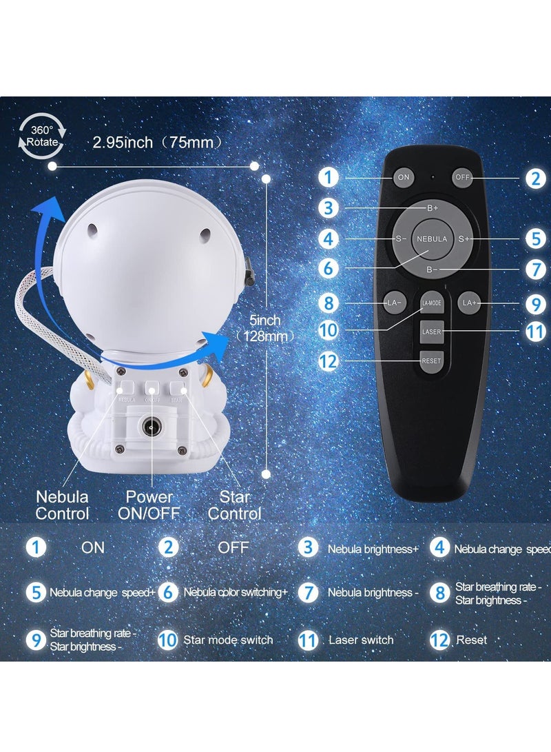 Cool Baby Star Projector Galaxy Lamp Children's Bedroom Ceiling Game Room Decoration Night Light with Remote Control Sky Star Nebula Aurora Lamp