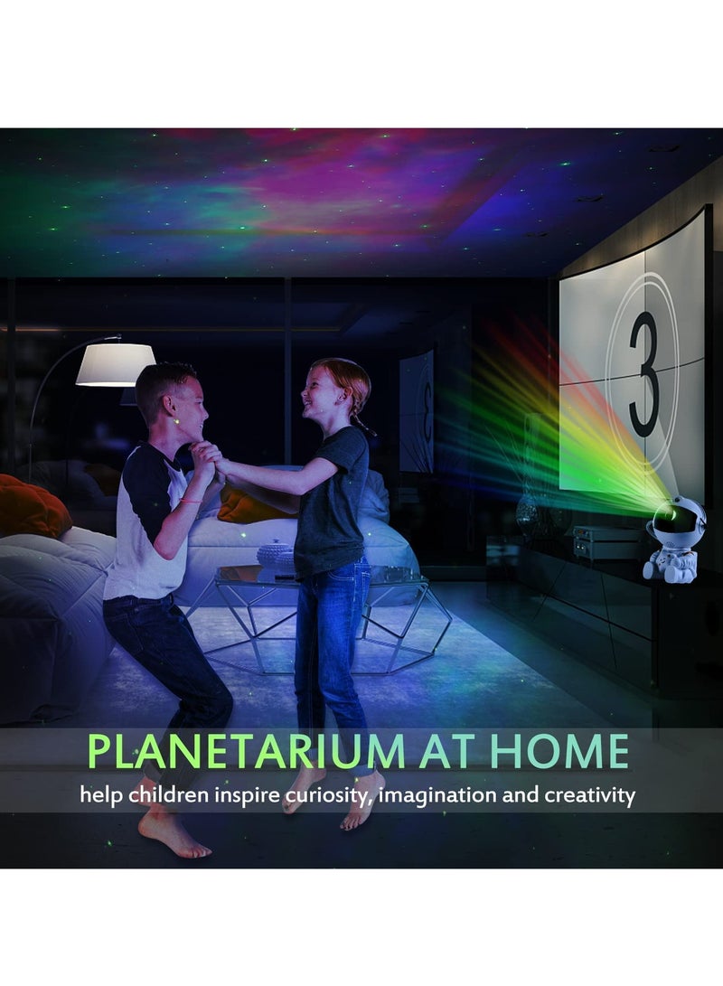 Cool Baby Star Projector Galaxy Lamp Children's Bedroom Ceiling Game Room Decoration Night Light with Remote Control Sky Star Nebula Aurora Lamp
