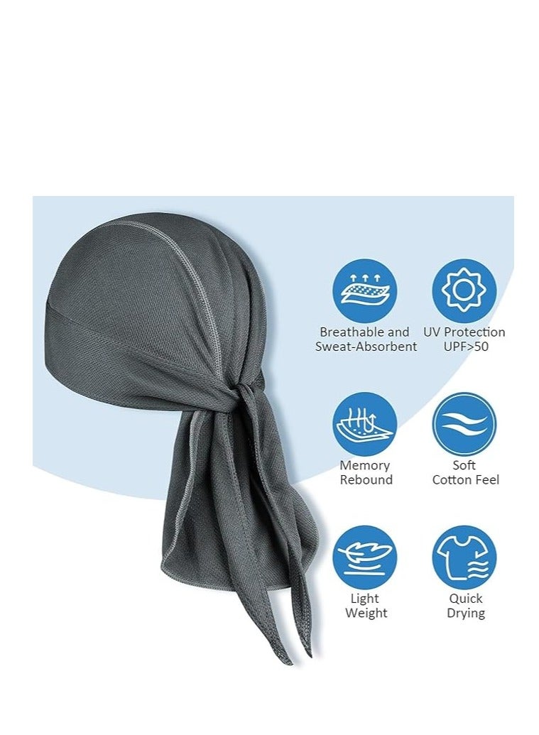 Outdoor Cycling Pirate Hat Quick Drying Sports Headband Moisture Wicking Breathable Sun Protection Headband Pirate Headband Cap