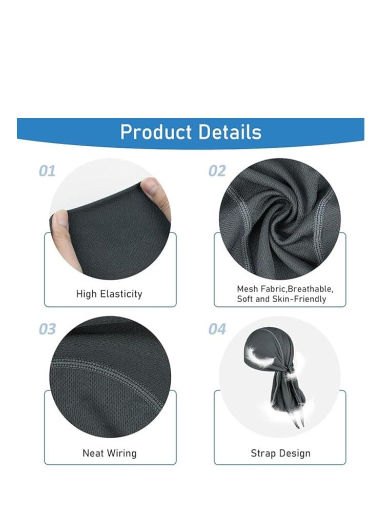 Outdoor Cycling Pirate Hat Quick Drying Sports Headband Moisture Wicking Breathable Sun Protection Headband Pirate Headband Cap