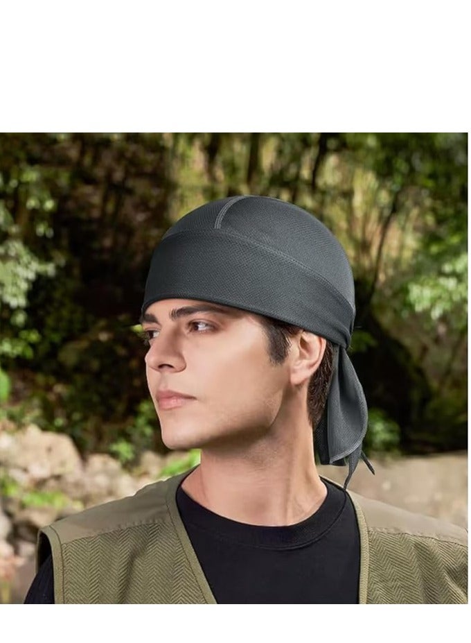 Outdoor Cycling Pirate Hat Quick Drying Sports Headband Moisture Wicking Breathable Sun Protection Headband Pirate Headband Cap