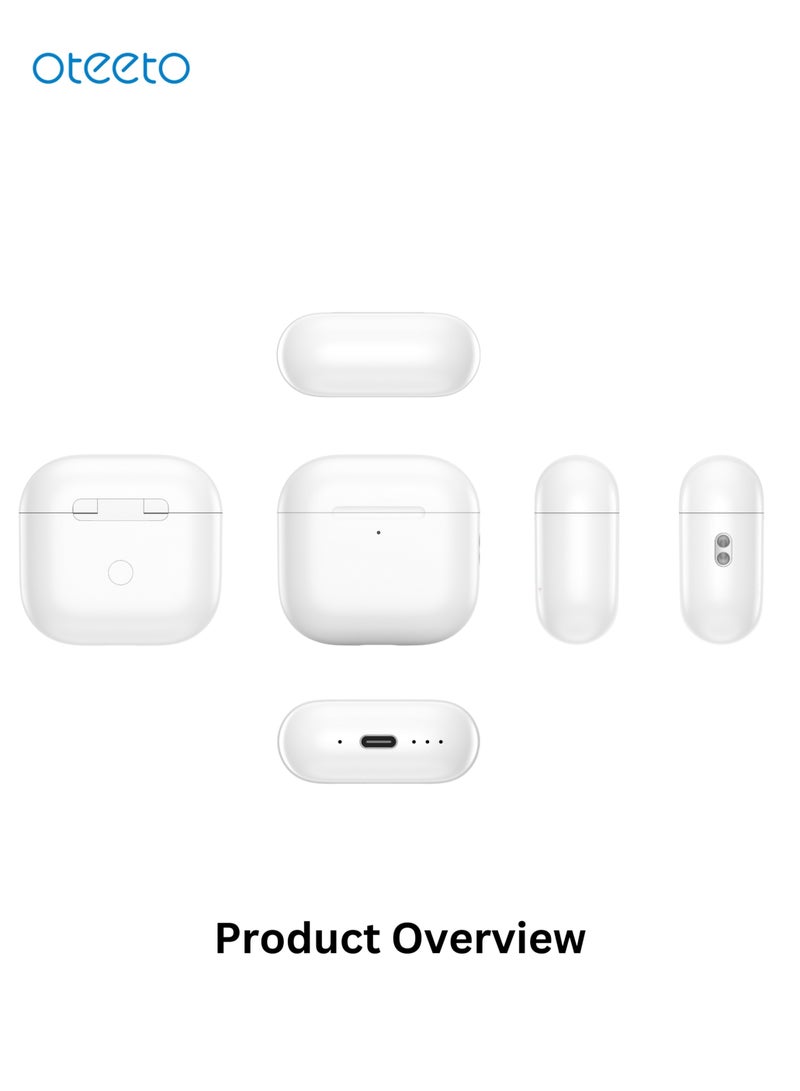 G-Tab Air 7 Bluetooth Earbuds/Noise cancellation/Buffer Beep/Free Switch Left & Right/Wireless Charging/Slide Sensor/Ear Detection/Bluetooth Version 5.3/25mAh Earbuds Battery/5 hrs play time