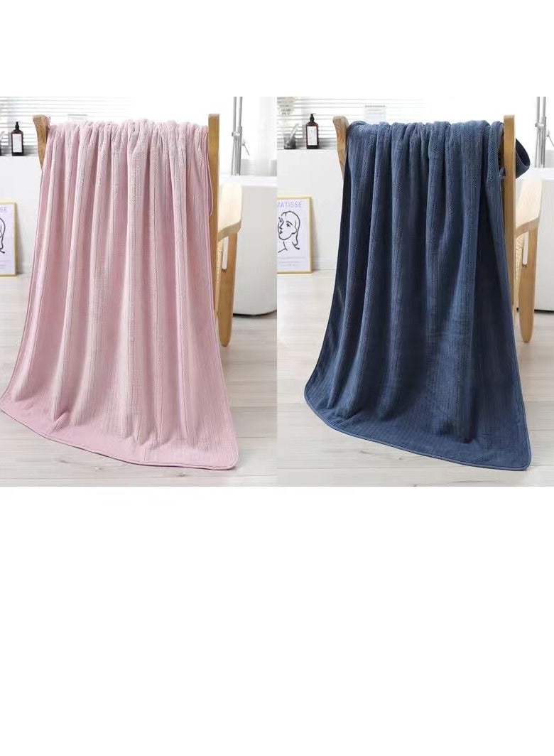 Microfiber Towel 90x160 cm 2 PCS Bath Towel Microfiber Soft, Durable and Light Weight