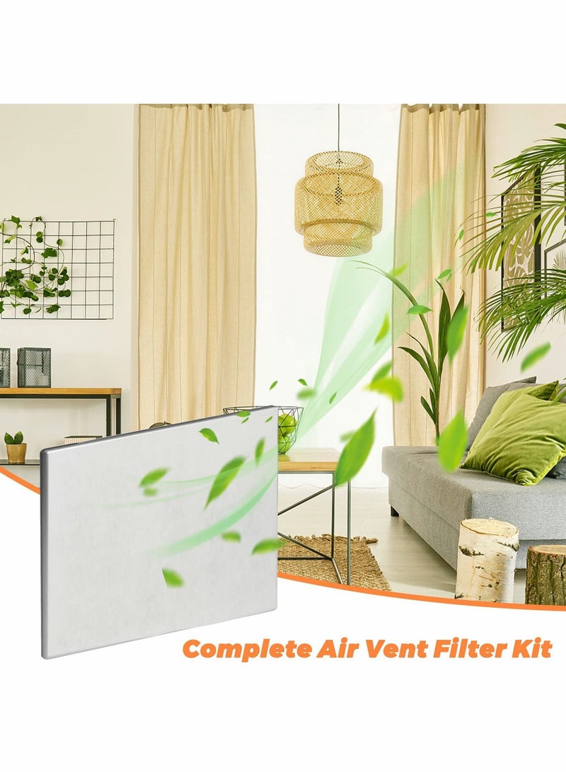 Air Vent Register Filters Paper Anti Dust Net Strainer Condition Filter for Conditioner Filtration Odors (10pcs 40 * 35cm)