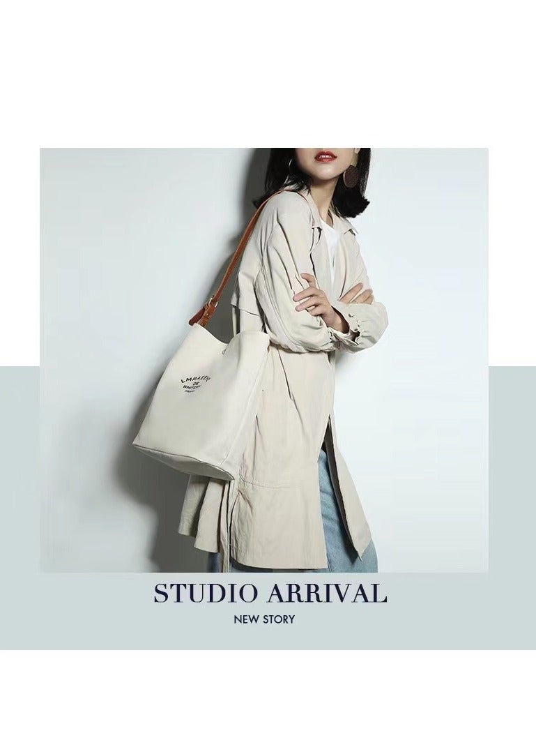 Handbag Canvas Tote Bag Womens Big Capacity Casual Shoulder Crossbody Bag Ladies Large Cotton Tote Handbag for Travel and Daily Use