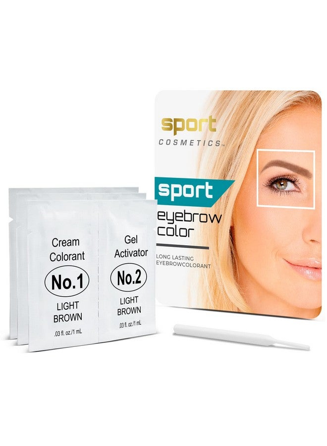 Eyebrow Color For Women, 3 Application Kit, Light Brown