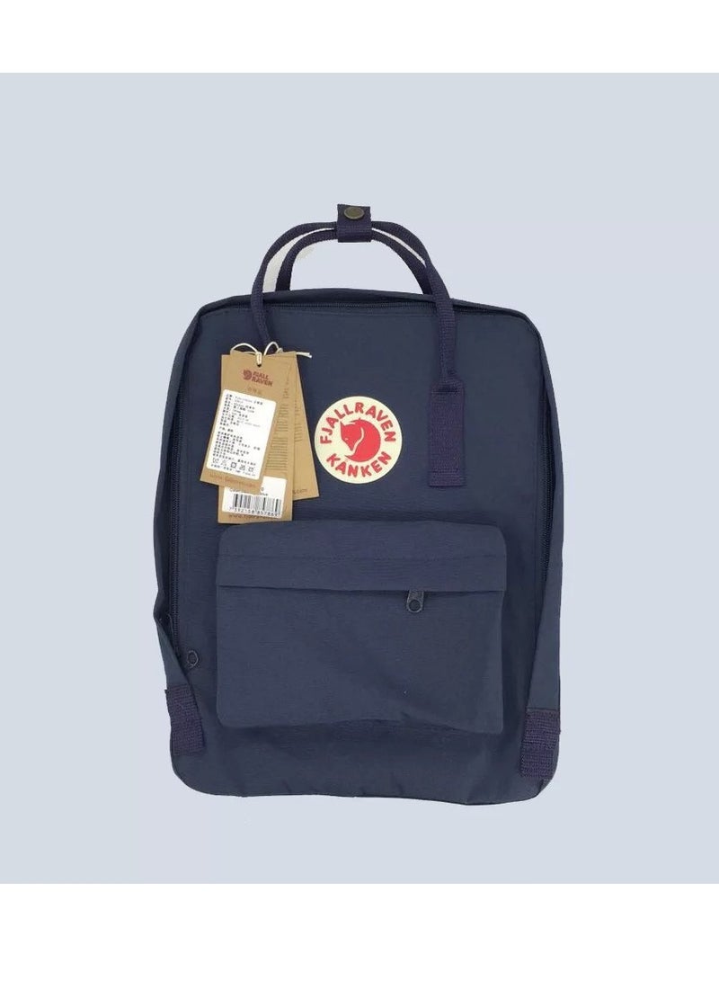 Kanken Classic Casual Backpack Back to School Bag 16 Inches Navy Blue