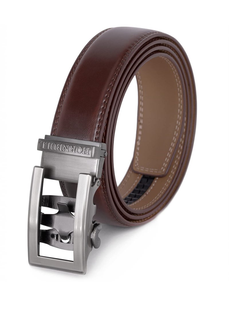 Riga Leather Belt for Men | Mens Belt Auto lock | Formal and Casual Leather Belt