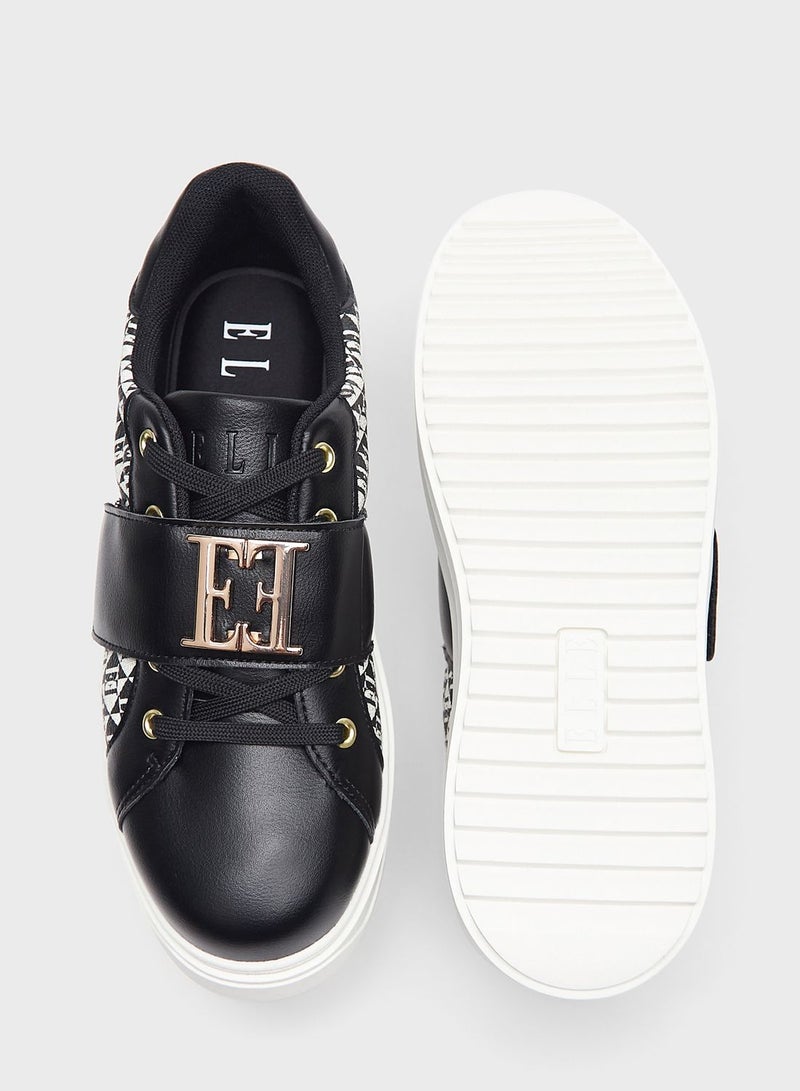 Lace Up Low Top Sneakers