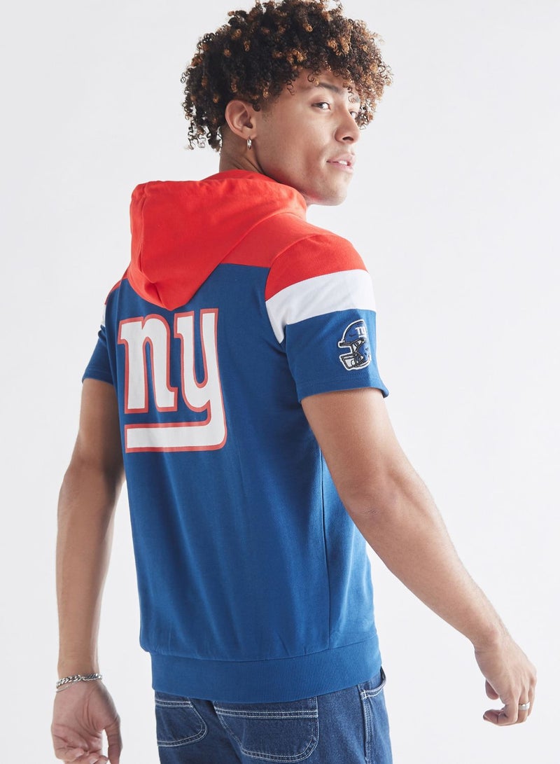 Giants Print Hooded T-Shirt