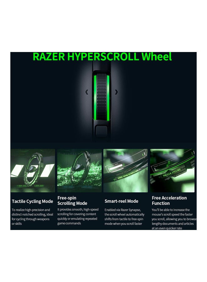 Razer Basilisk V3 Customizable Ergonomic Gaming Mouse: Fastest Mouse Switch - Chroma RGB Lighting 26K DPI Optical Sensor 11 Programmable Buttons HyperScroll Tilt Wheel Classic Black