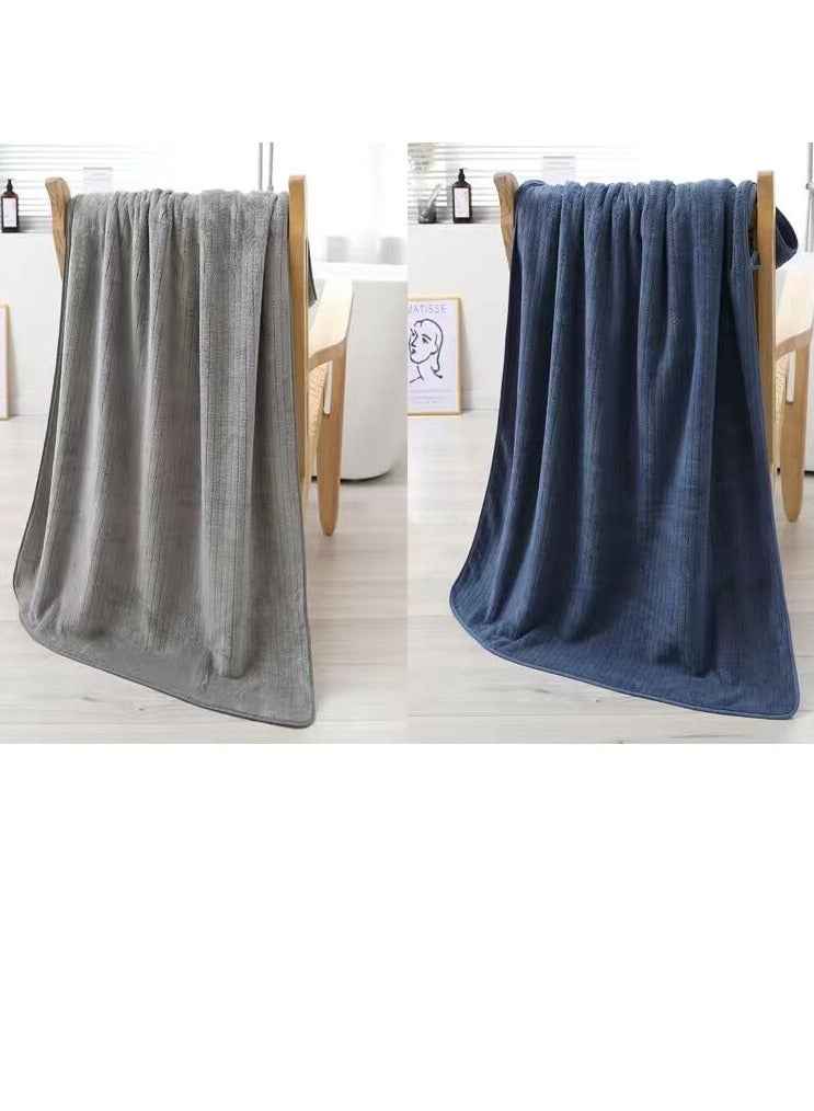 Microfiber Towel 90x160 cm 2 PCS Bath Towel Microfiber Soft, Durable and Light Weight