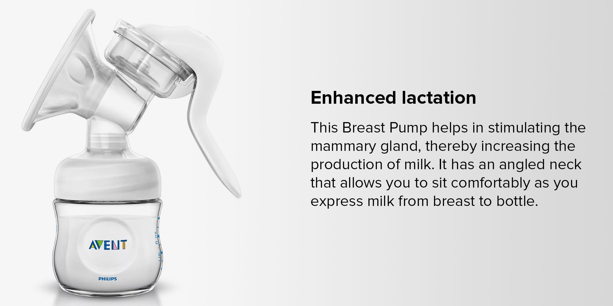 Comfort Manual Lightweight Breast Pump