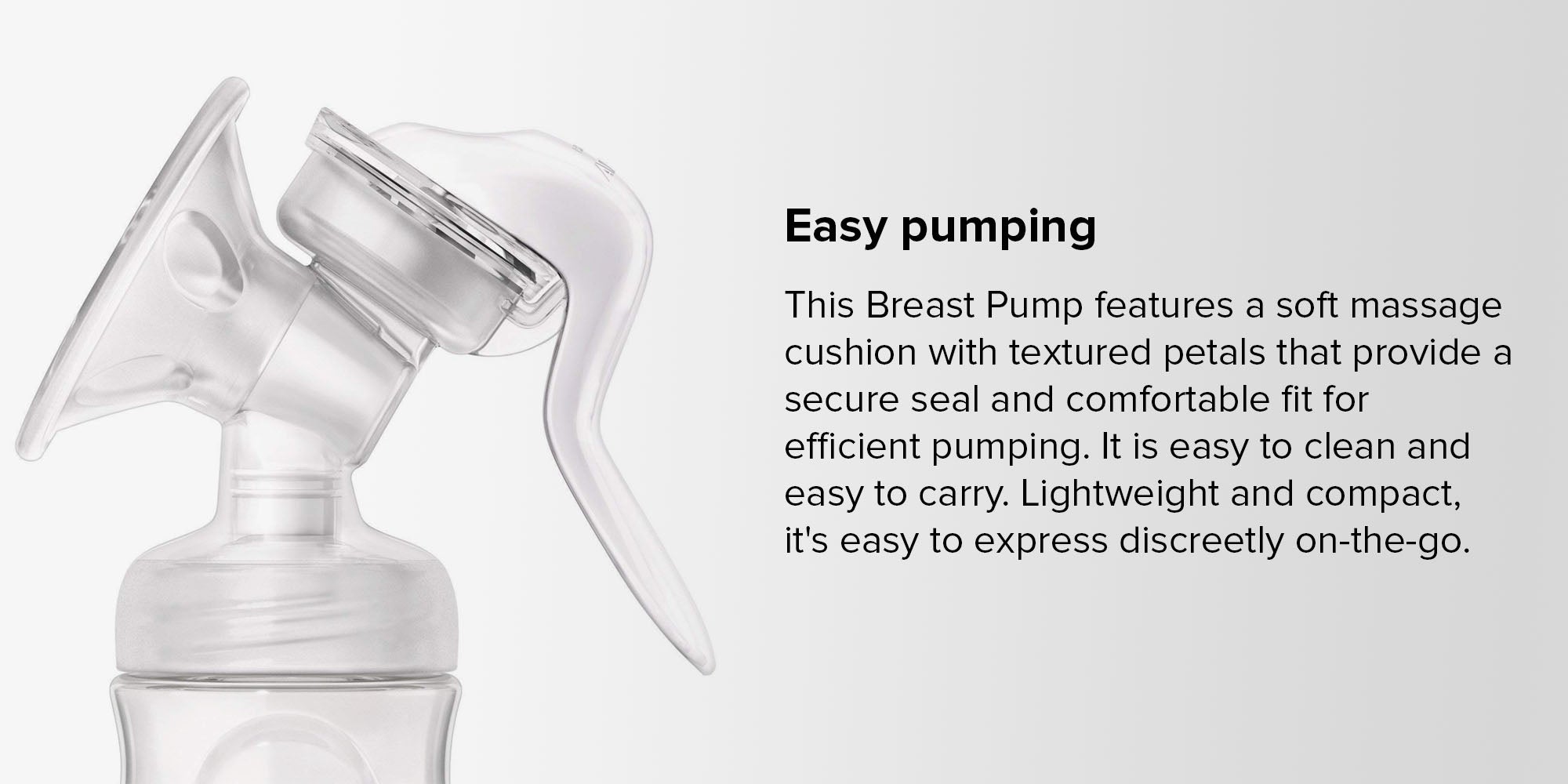 Comfort Manual Lightweight Breast Pump