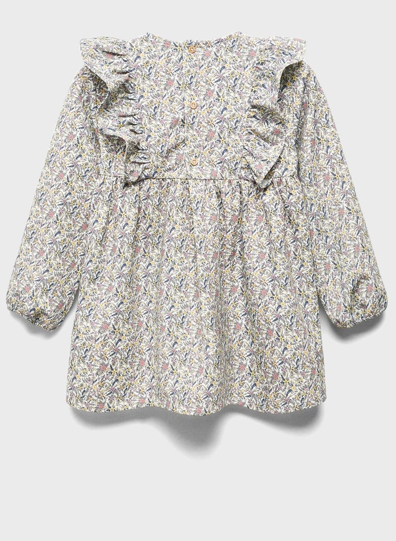 Kids Printed Frill Dress