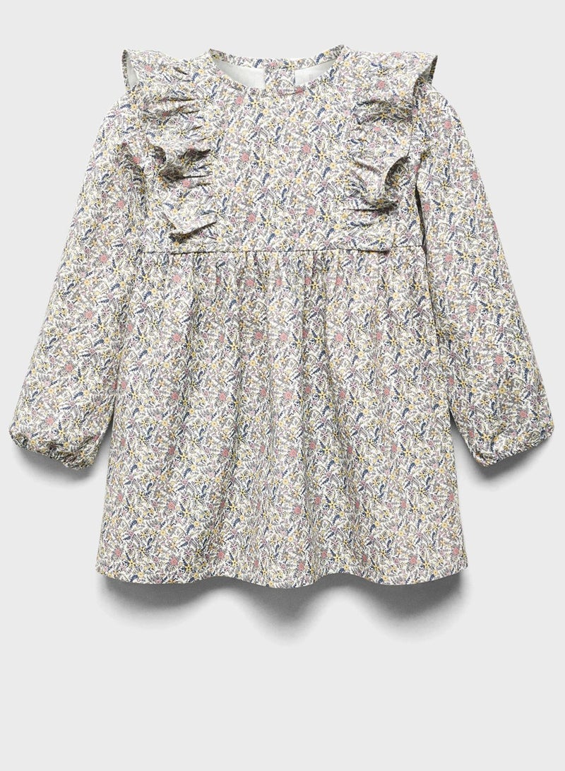 Kids Printed Frill Dress