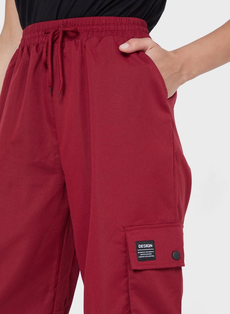 Cargo Pants With Drawstring