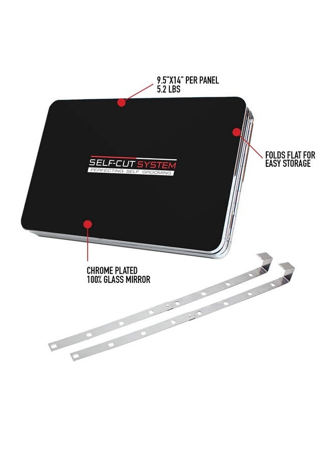 : Perfecting Self Groomingblack Lambo 3Way Mirror With Free Educational Mobile App