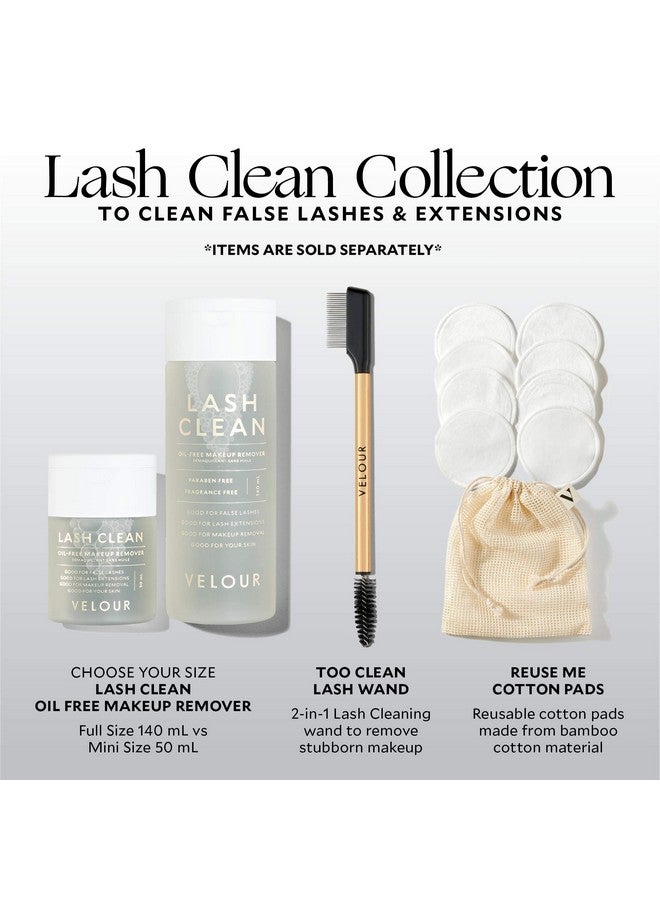 Velour Too Clean Lash Wand2In1 Lash Cleansing Brush For False Lashes And Eyelash Extensionsbrow And Lash Brush